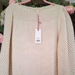 LoveShackFancy Rosie Alpaca Pullover. NWT XL